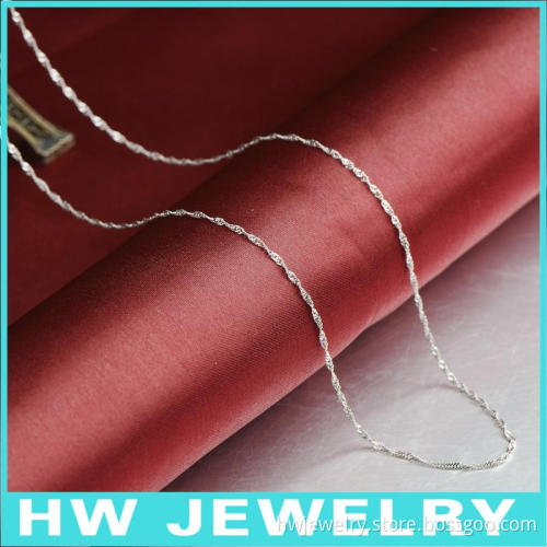 40610 machine made 925 sterling silver chains